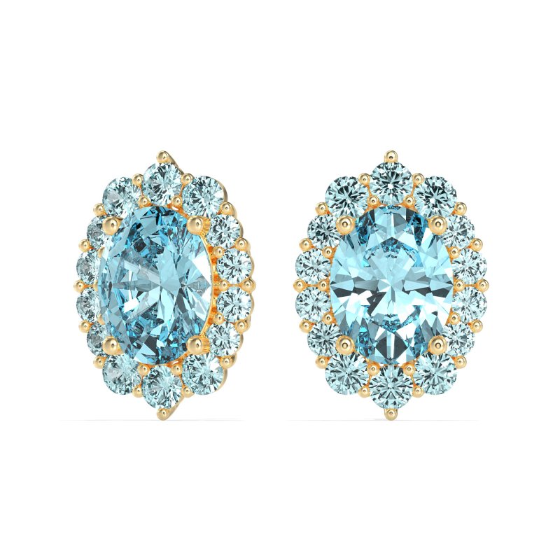 Floral Halo Stud Earrings