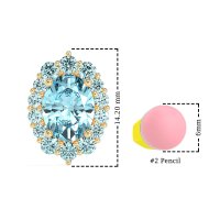 Floral Halo Stud Earrings
