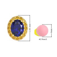 Classic Oval Halo Stud Earrings
