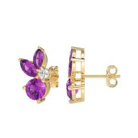 Butterfly Cluster Stud Earrings