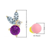 Butterfly Cluster Stud Earrings