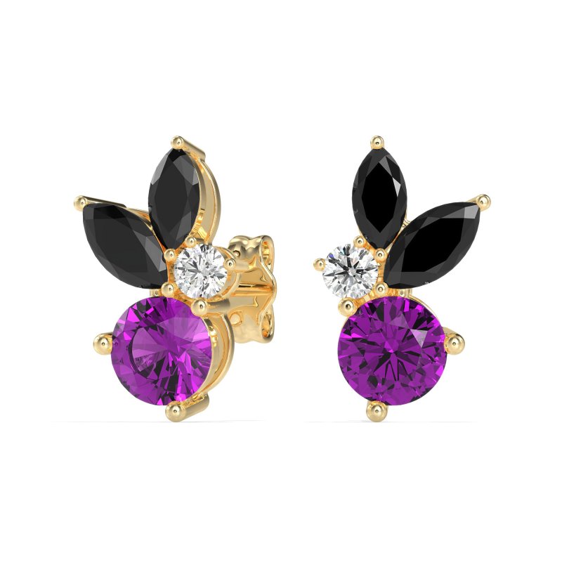 Butterfly Cluster Stud Earrings