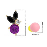 Butterfly Cluster Stud Earrings