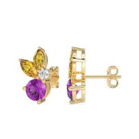 Butterfly Cluster Stud Earrings