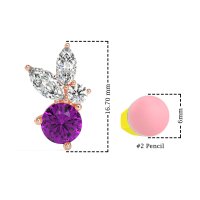 Butterfly Cluster Stud Earrings