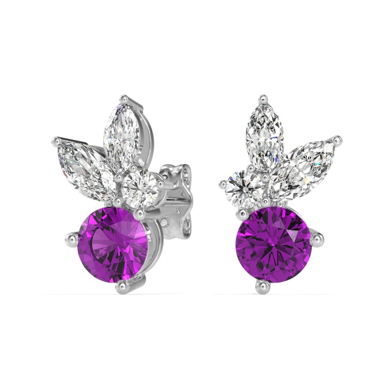 Butterfly Cluster Stud Earrings