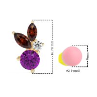 Butterfly Cluster Stud Earrings