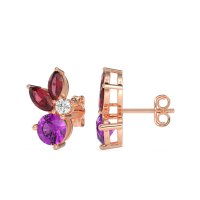 Butterfly Cluster Stud Earrings