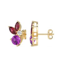 Butterfly Cluster Stud Earrings