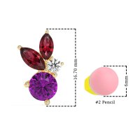 Butterfly Cluster Stud Earrings