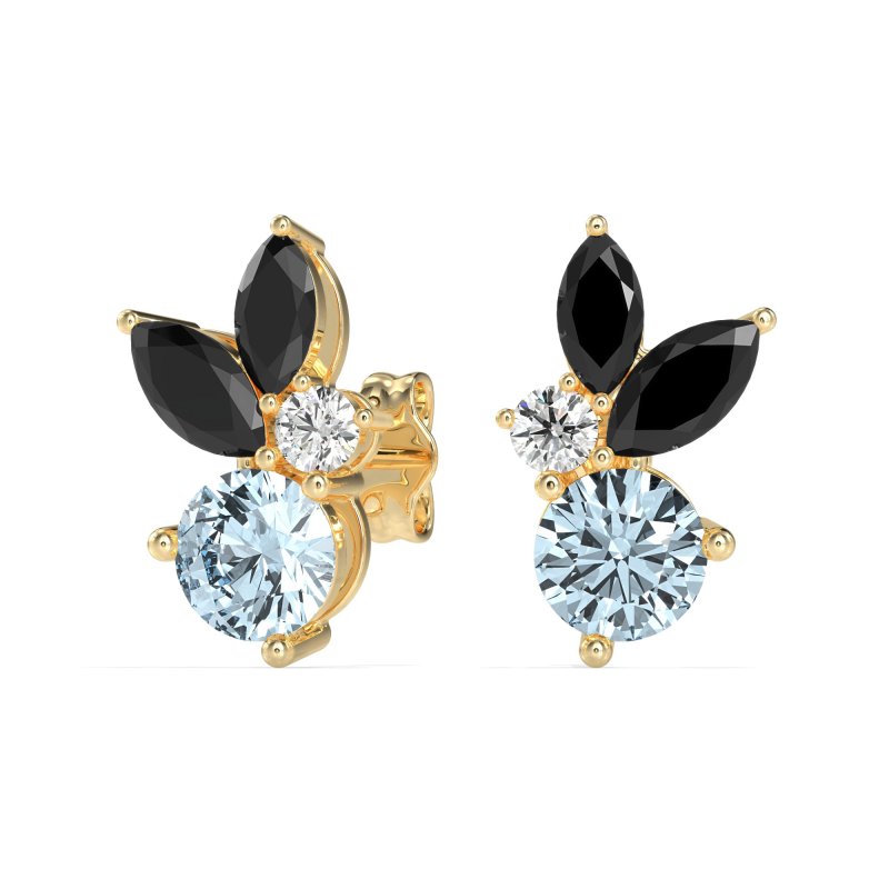 Butterfly Cluster Stud Earrings
