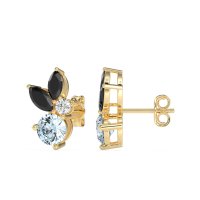Butterfly Cluster Stud Earrings