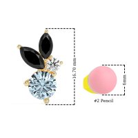 Butterfly Cluster Stud Earrings