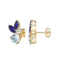 Butterfly Cluster Stud Earrings