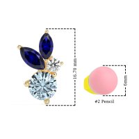 Butterfly Cluster Stud Earrings