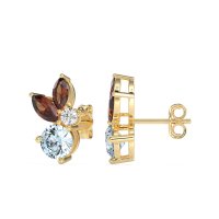 Butterfly Cluster Stud Earrings