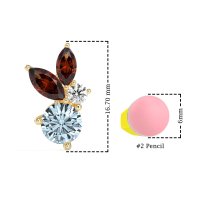 Butterfly Cluster Stud Earrings
