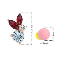 Butterfly Cluster Stud Earrings