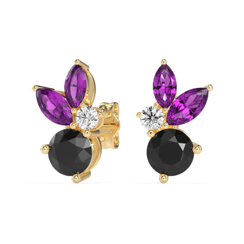 Butterfly Cluster Stud Earrings