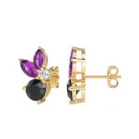 Butterfly Cluster Stud Earrings