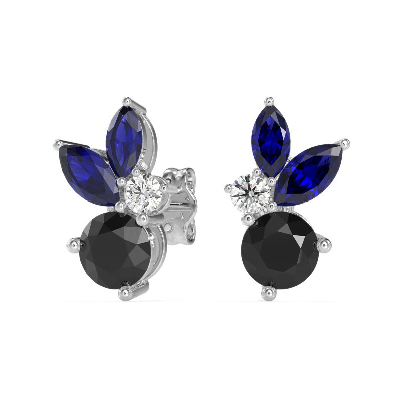 Butterfly Cluster Stud Earrings