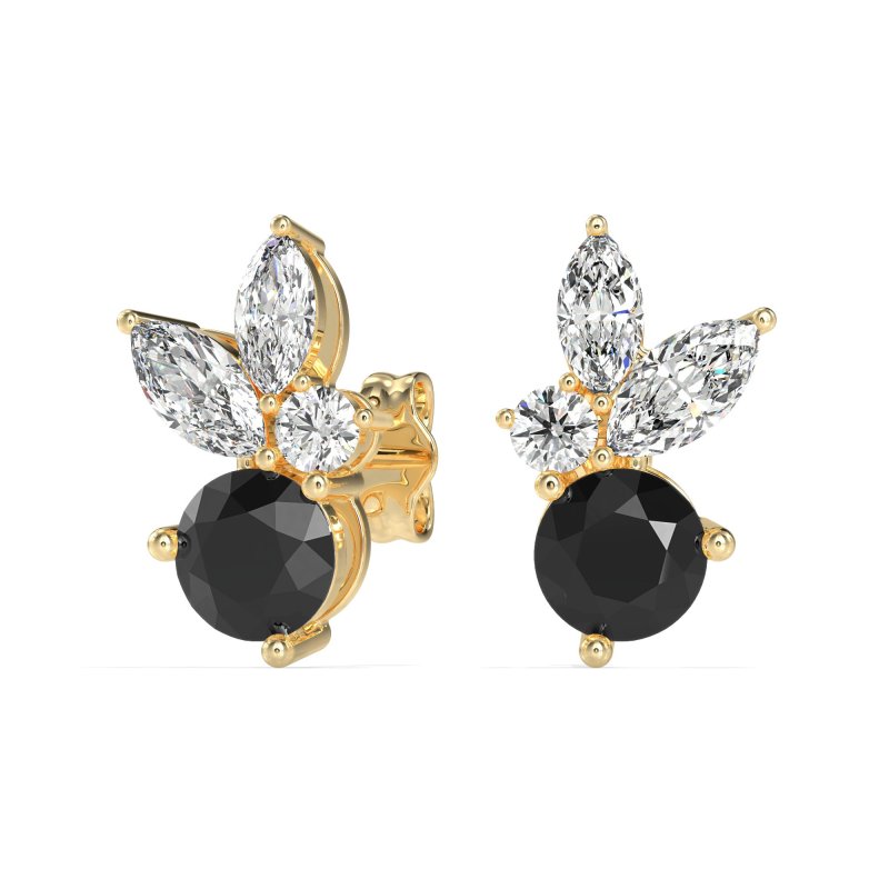 Butterfly Cluster Stud Earrings