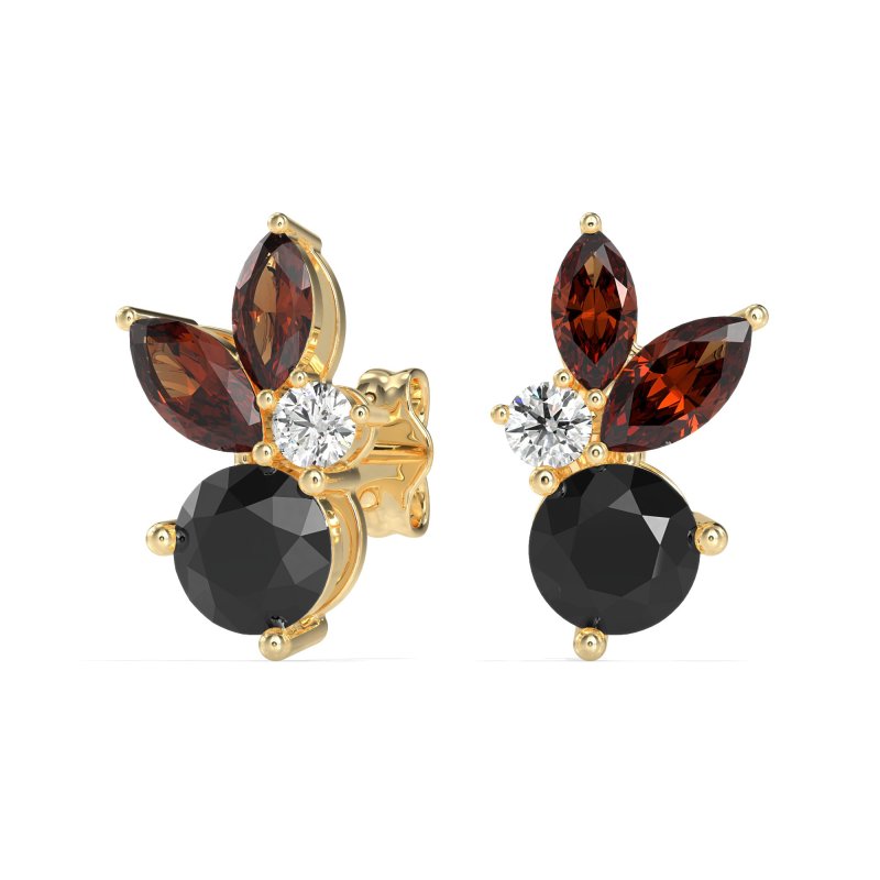 Butterfly Cluster Stud Earrings