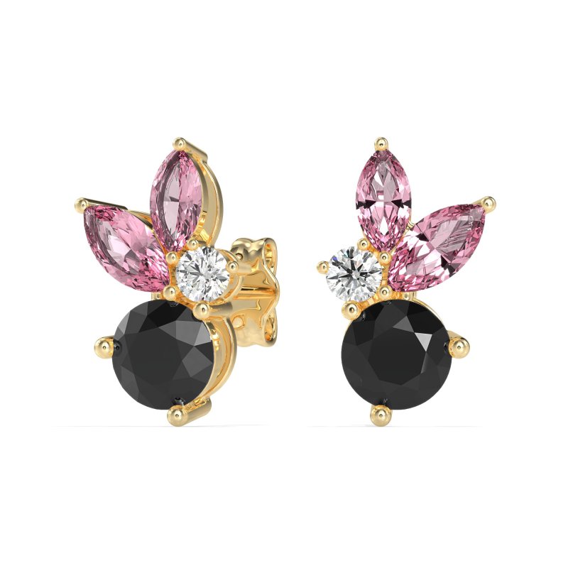Butterfly Cluster Stud Earrings