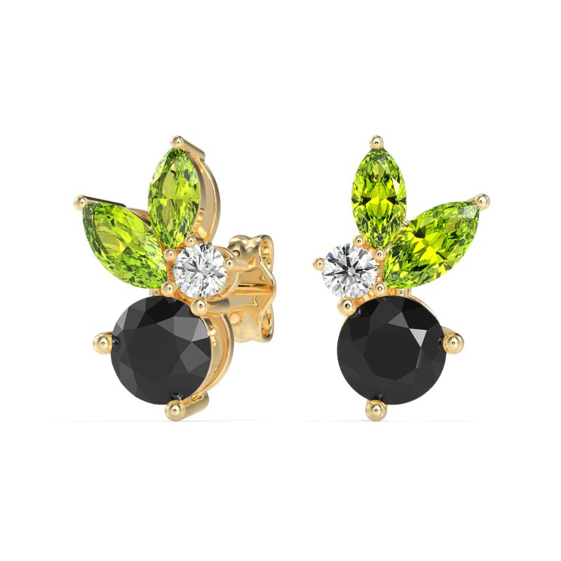Butterfly Cluster Stud Earrings