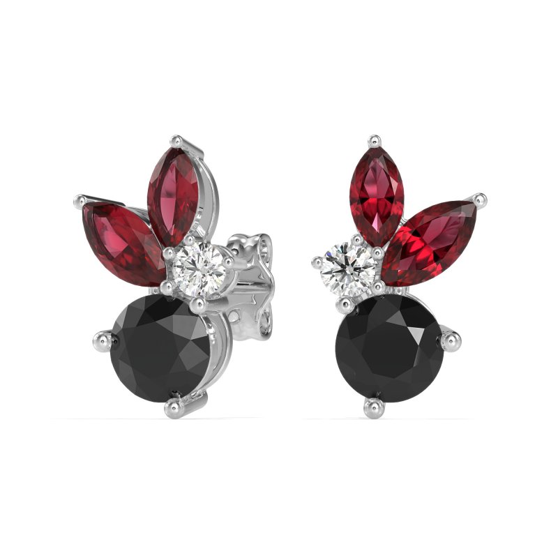 Butterfly Cluster Stud Earrings