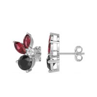 Butterfly Cluster Stud Earrings