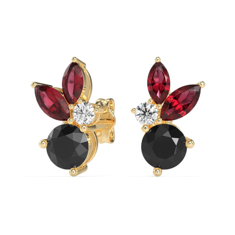 Butterfly Cluster Stud Earrings