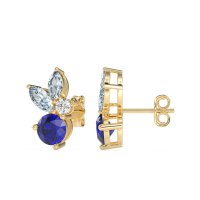 Butterfly Cluster Stud Earrings
