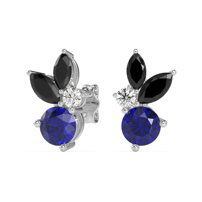 Butterfly Cluster Stud Earrings
