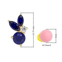 Butterfly Cluster Stud Earrings