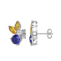 Butterfly Cluster Stud Earrings