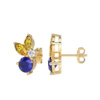 Butterfly Cluster Stud Earrings