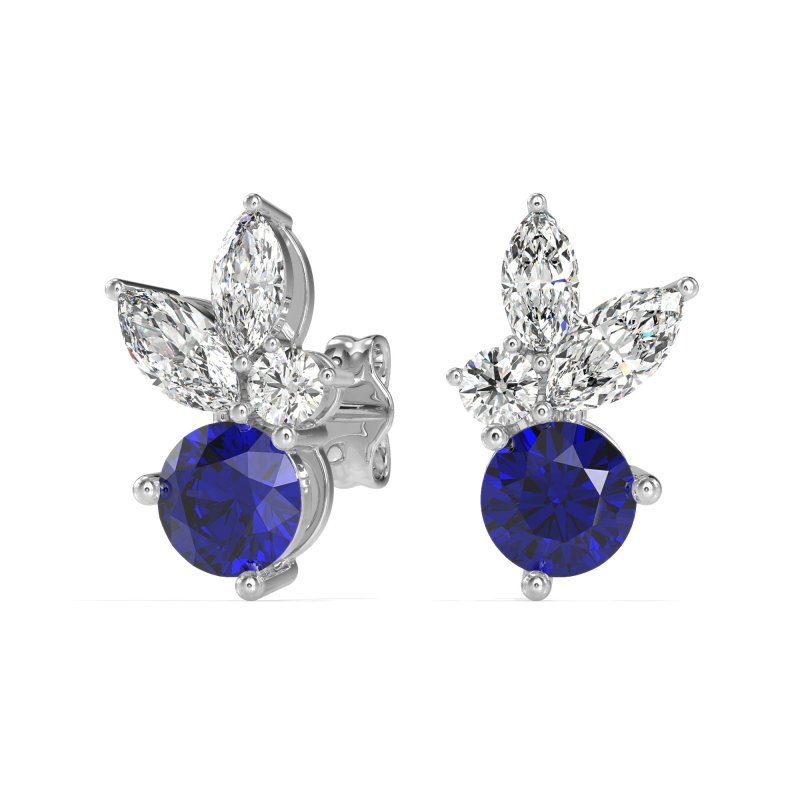 Butterfly Cluster Stud Earrings