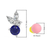 Butterfly Cluster Stud Earrings