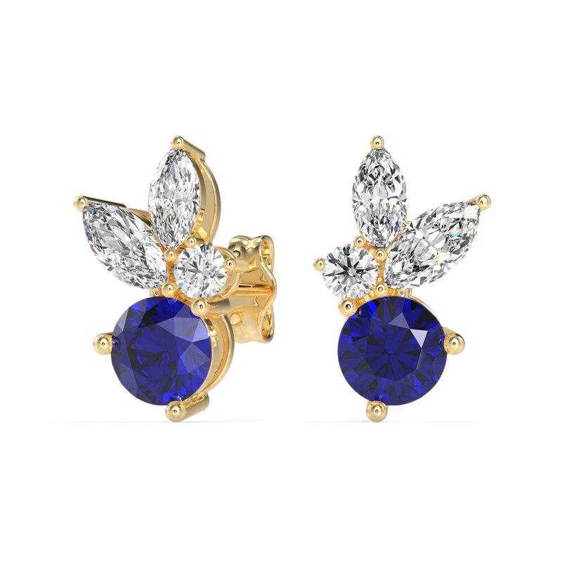 Butterfly Cluster Stud Earrings