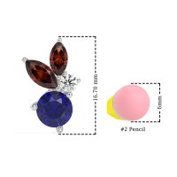 Butterfly Cluster Stud Earrings