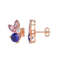 Butterfly Cluster Stud Earrings