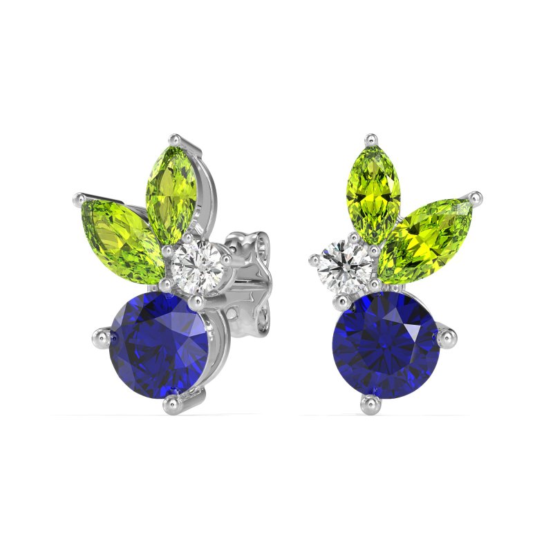 Butterfly Cluster Stud Earrings