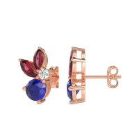 Butterfly Cluster Stud Earrings