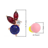 Butterfly Cluster Stud Earrings