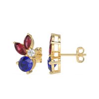 Butterfly Cluster Stud Earrings