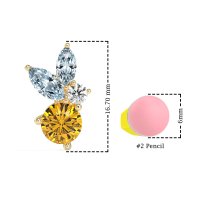 Butterfly Cluster Stud Earrings
