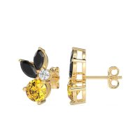 Butterfly Cluster Stud Earrings