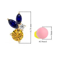 Butterfly Cluster Stud Earrings