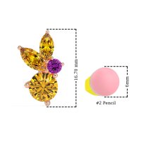 Butterfly Cluster Stud Earrings